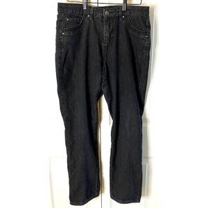 Simon Chang SIZE 8 Straight Leg Black Stretch Denim Jeans Pants 30x28